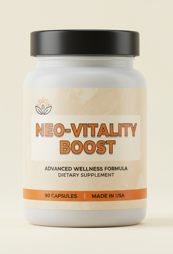 Neo-Vitality Boost product packaging on neutral background